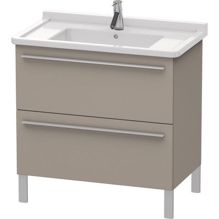 Duravit X-Large Vanity Unit Basalt Matt 668X800X470mm 2 Drawers For 030480 XL653604343